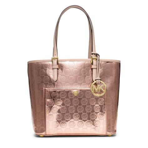 rose gold michael kors tote|michael kors rose gold wallet.